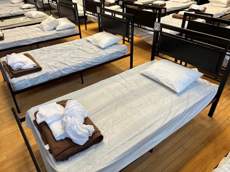 Beds at the new SHIP Emergency Shelter on Frederick Street in Kitchener.