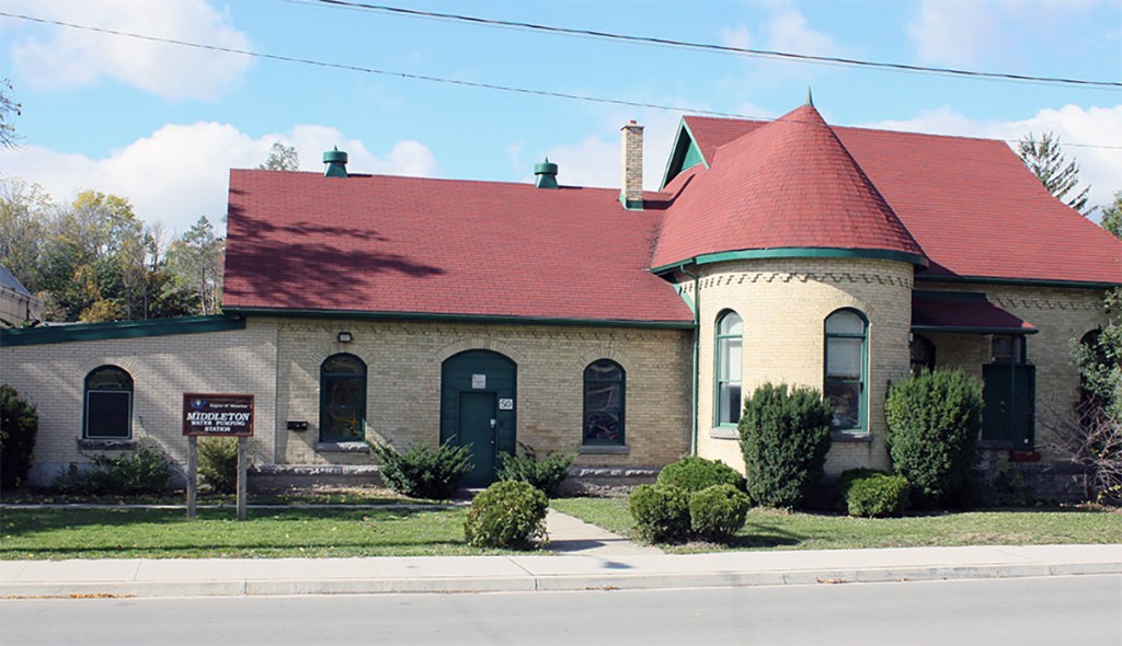 Exterior view of the buildings at Middleton Water Pumping Station in Cambridge.