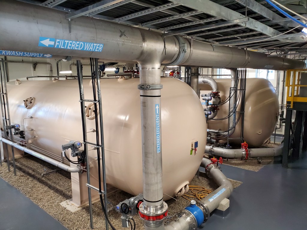 The inside of one of the Region of Waterloo's well houses.