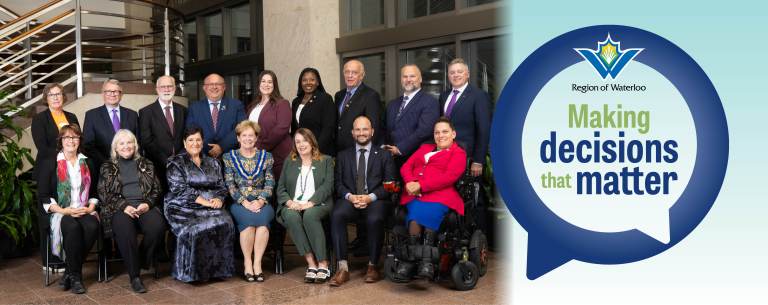 Regional Council members posed together, with text that says"Making Decisions That Matter."