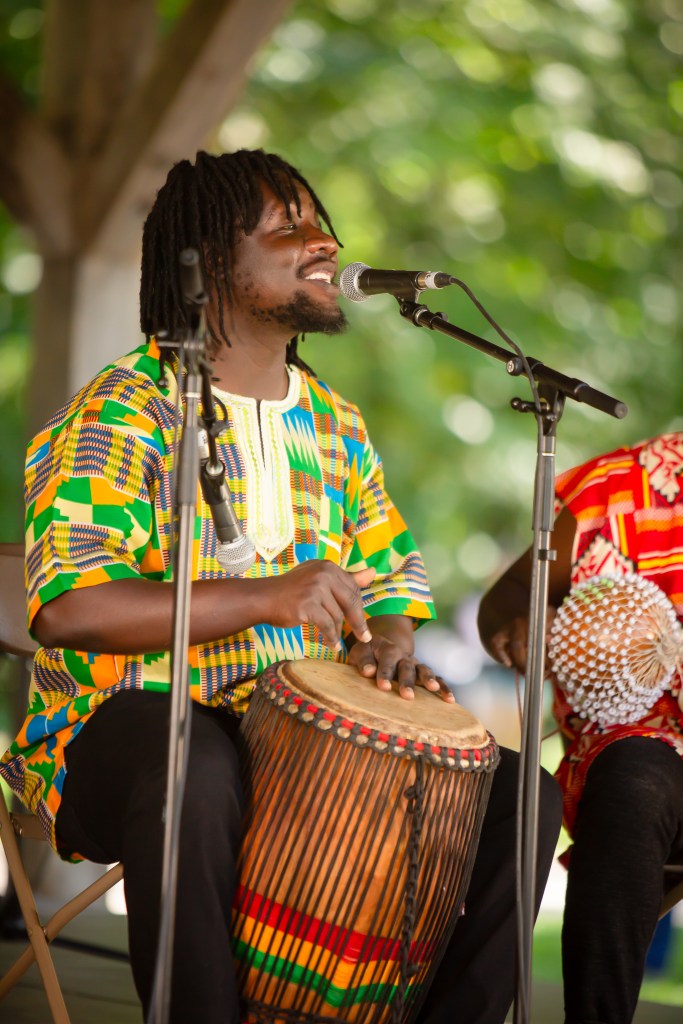 Performers on stage during the 2025 HOPE Multicultural Festival of Elmira.